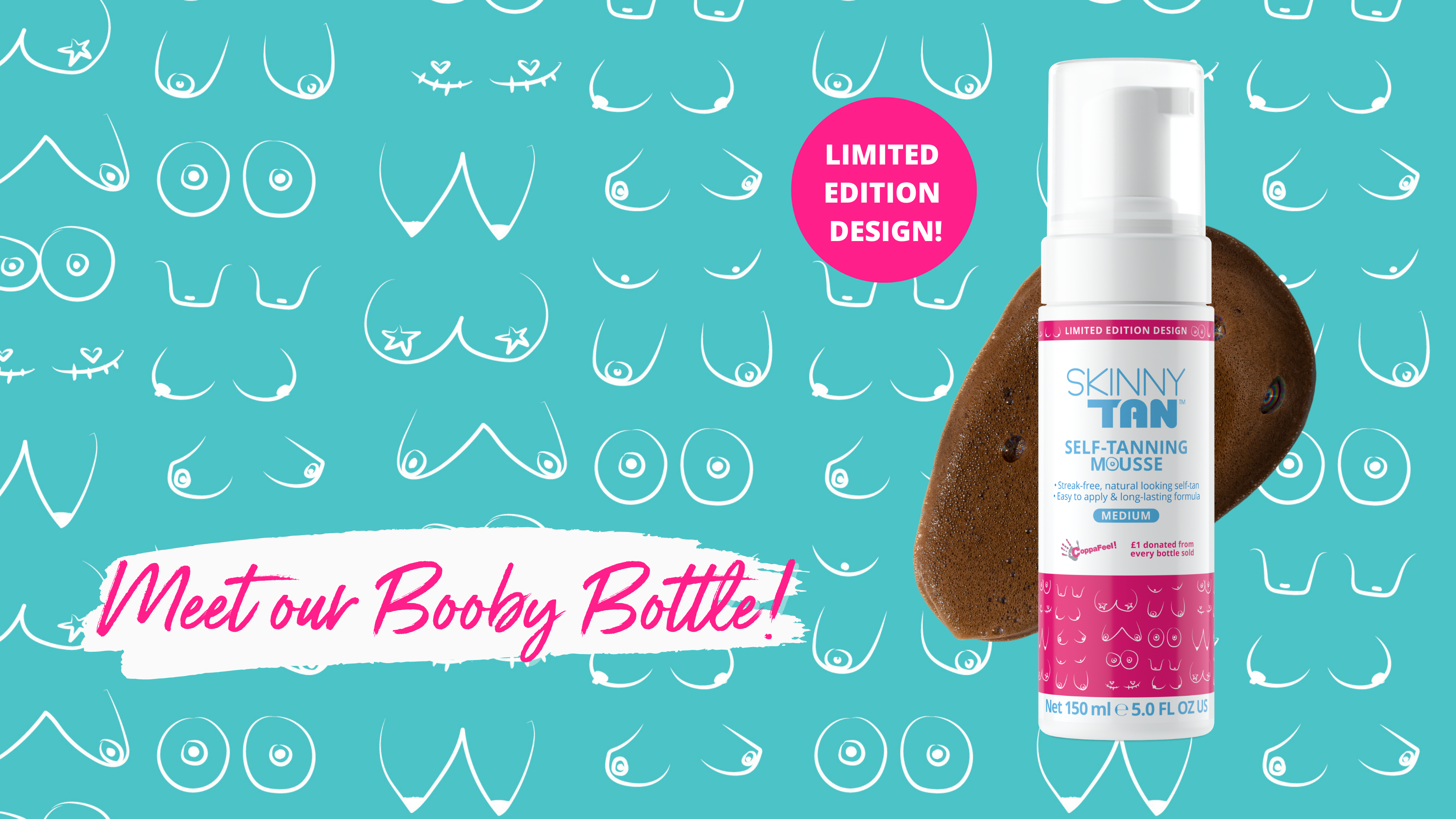OMG! Meet Our LIMITED EDITION CoppaFeel Booby Bottle!