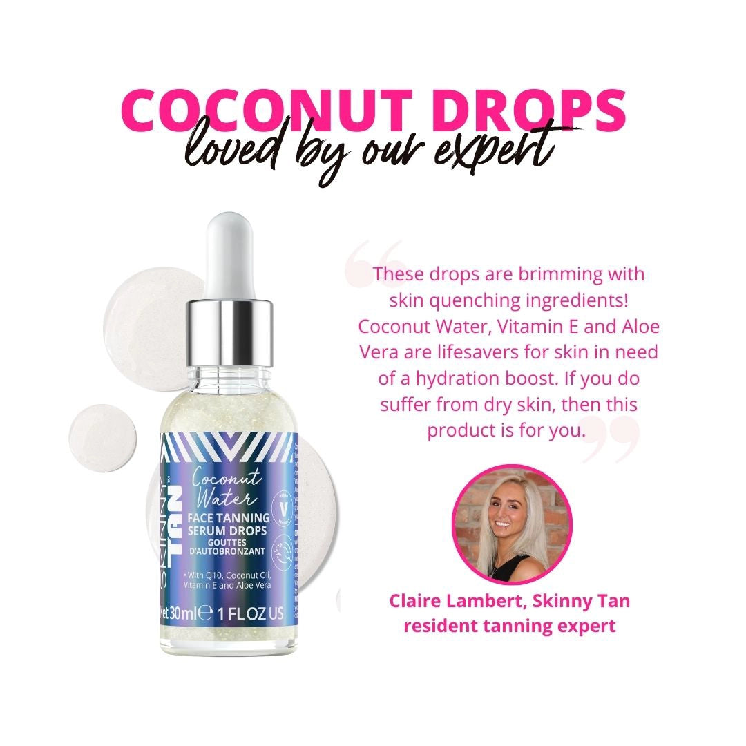 Coconut Water Face Serum Tanning Drops 30ml